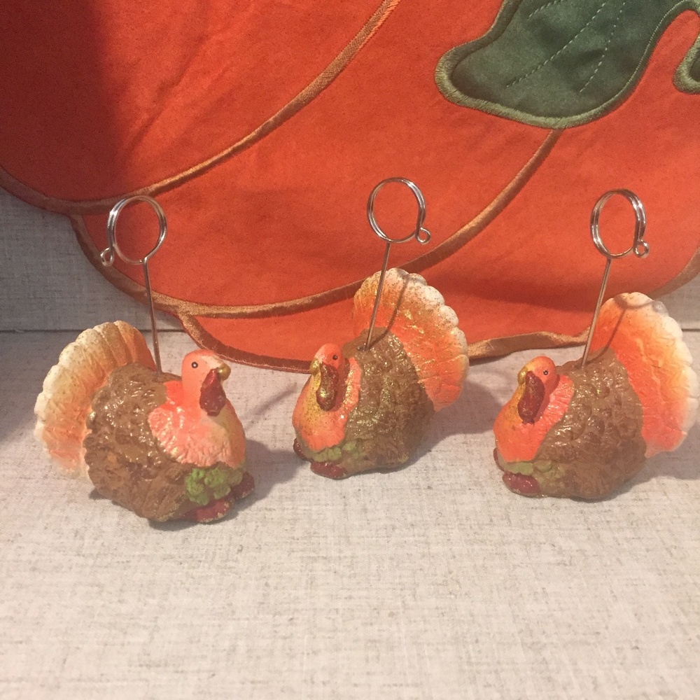 Thanksgiving photo Clip Holder/Place Card Holders